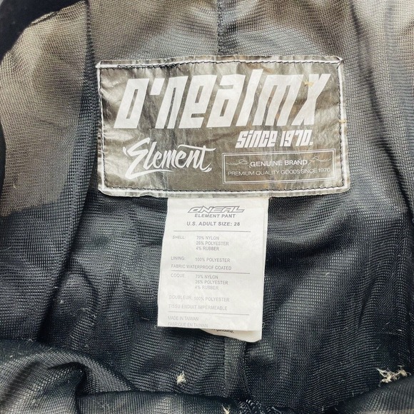 Oneal Element Pants Adult 28 Dirt Bike Quad Racing Motocross ATV Mesh Lined - Picture 3 of 13